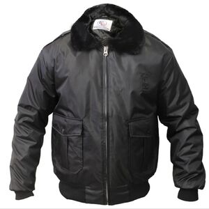 New Men's Blue Bomber Jacket